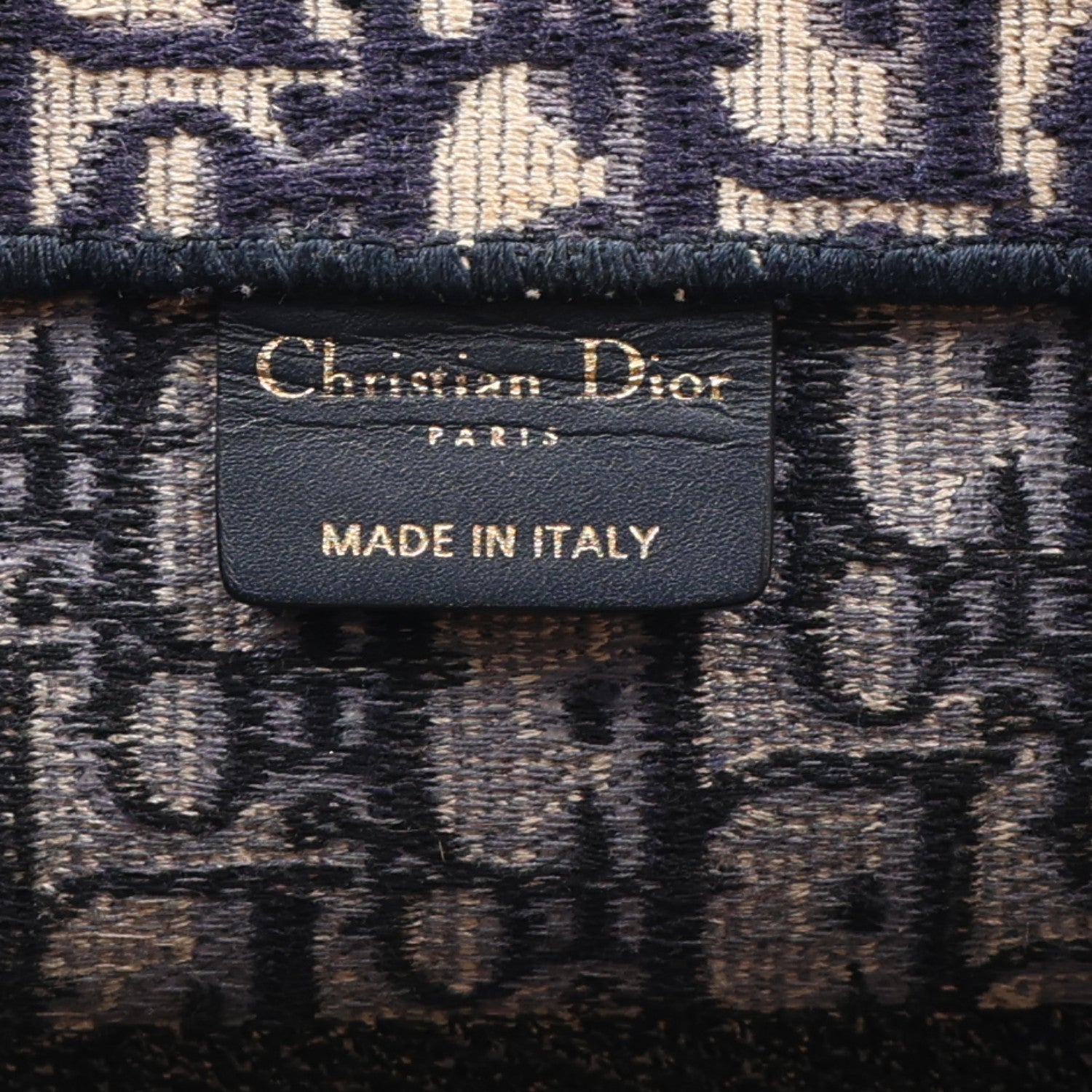 Christian Dior Oblique Medium Book Tote Blue Multicolor 5 of 9