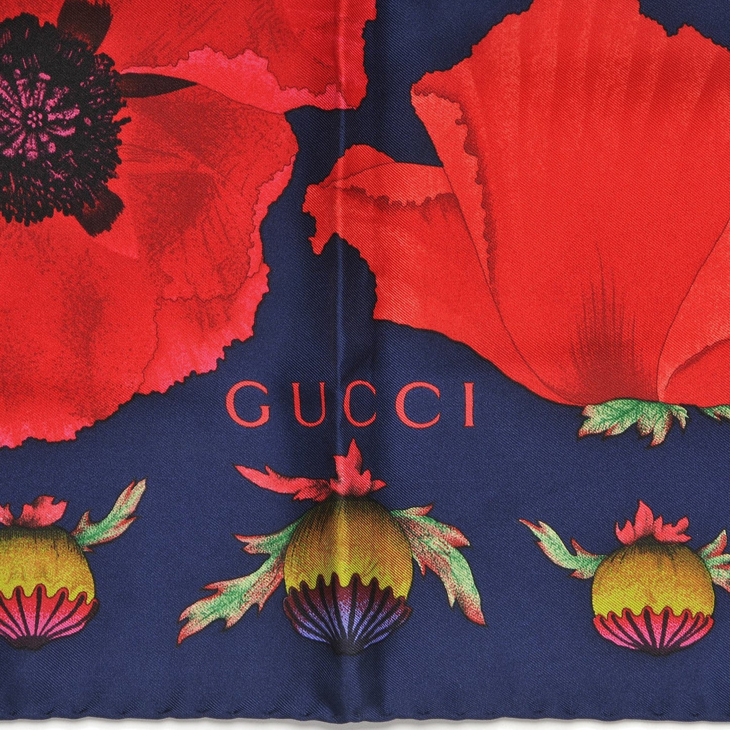 Silk Poppy Scarf Multi