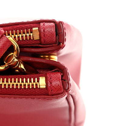 Prada Saffiano Small Galleria Double Zip Tote Fuoco 12 of 13