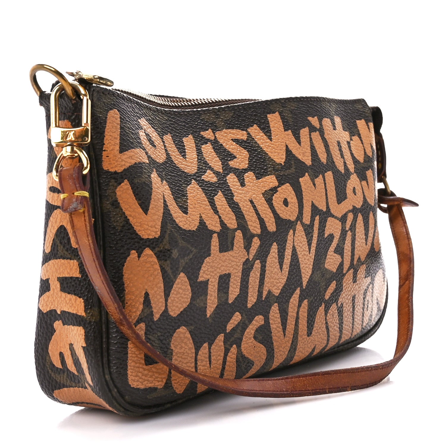 Louis Vuitton Monogram Graffiti Pochette Accessories Peach 4 of 12