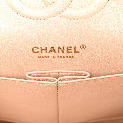 Chanel Iridescent Calfskin Quilted Medium Double Flap Beige 6 of 11