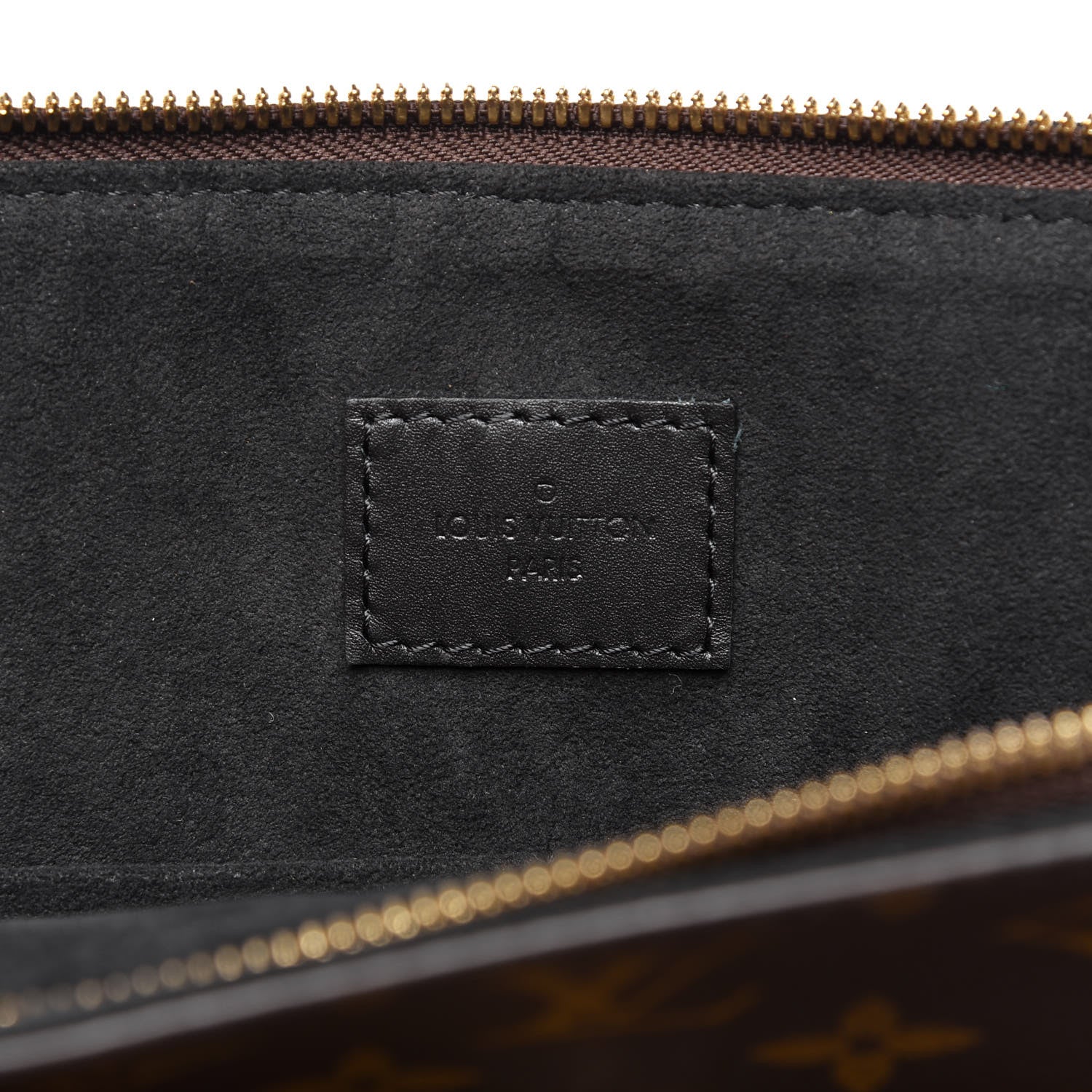 Louis Vuitton Monogram Flower Zipped Tote MM Black 8 of 11