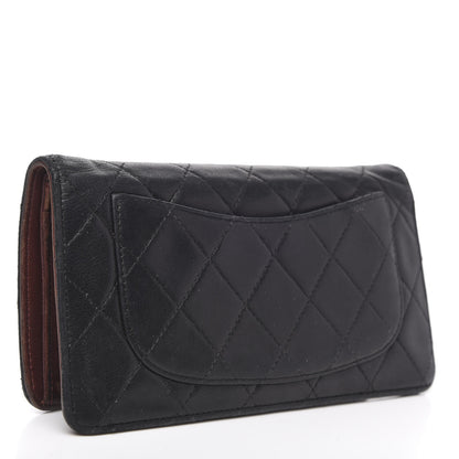 Chanel Lambskin Quilted Yen Wallet Black 3 of 16