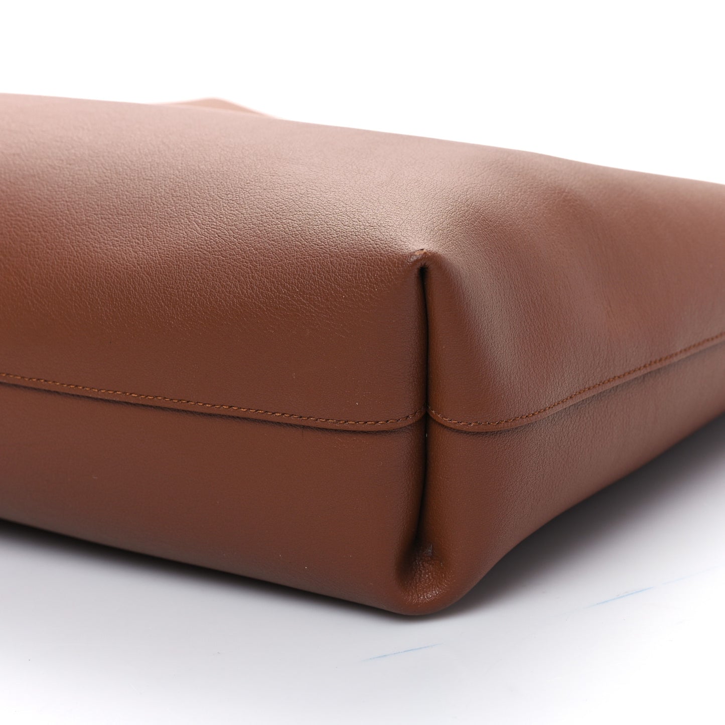 Calfskin North-South Shopping Tote Brick