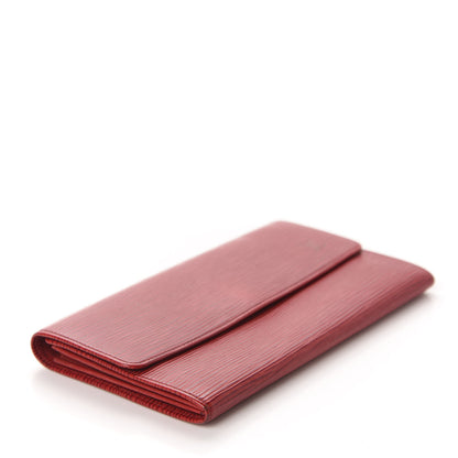 Louis Vuitton Epi Sarah Wallet Castillan Red 4 of 9