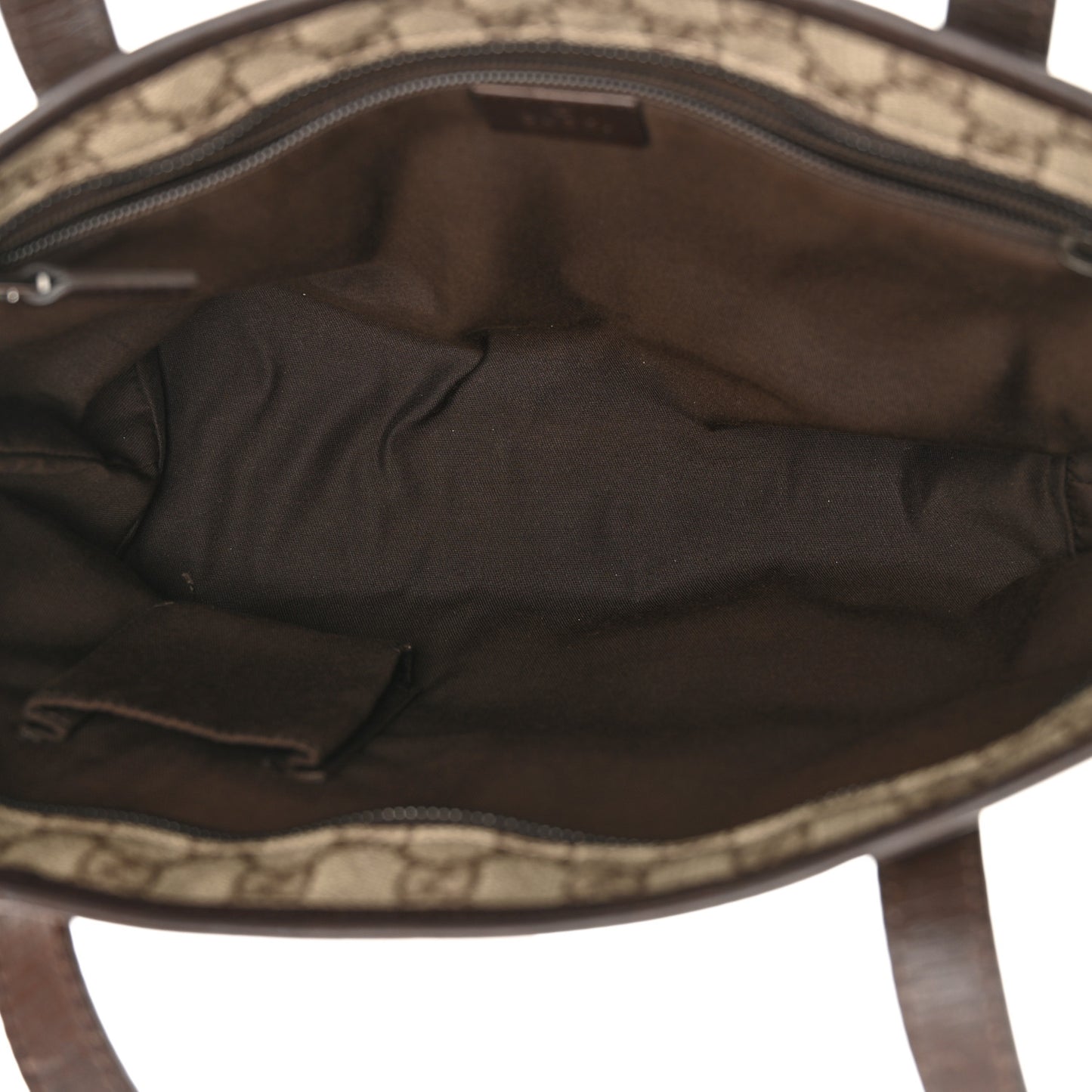 GG Supreme Monogram Small Joy Tote Dark Brown