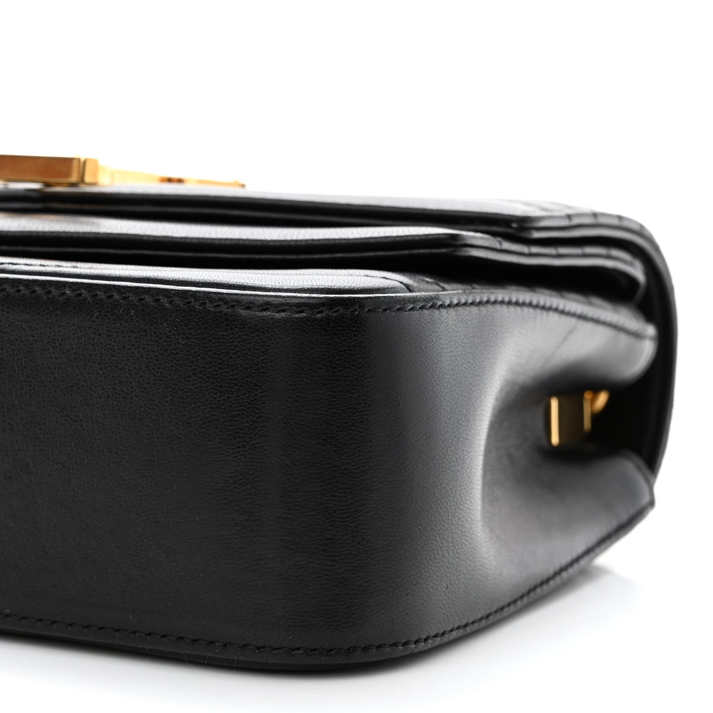 Lambskin Matelasse Chevron Monogram Small Sulpice Bag Black