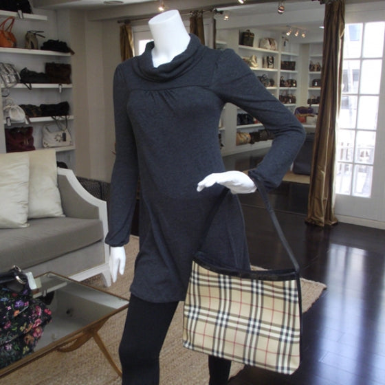 Burberry Nova Check Plaid Hobo 2 of 11