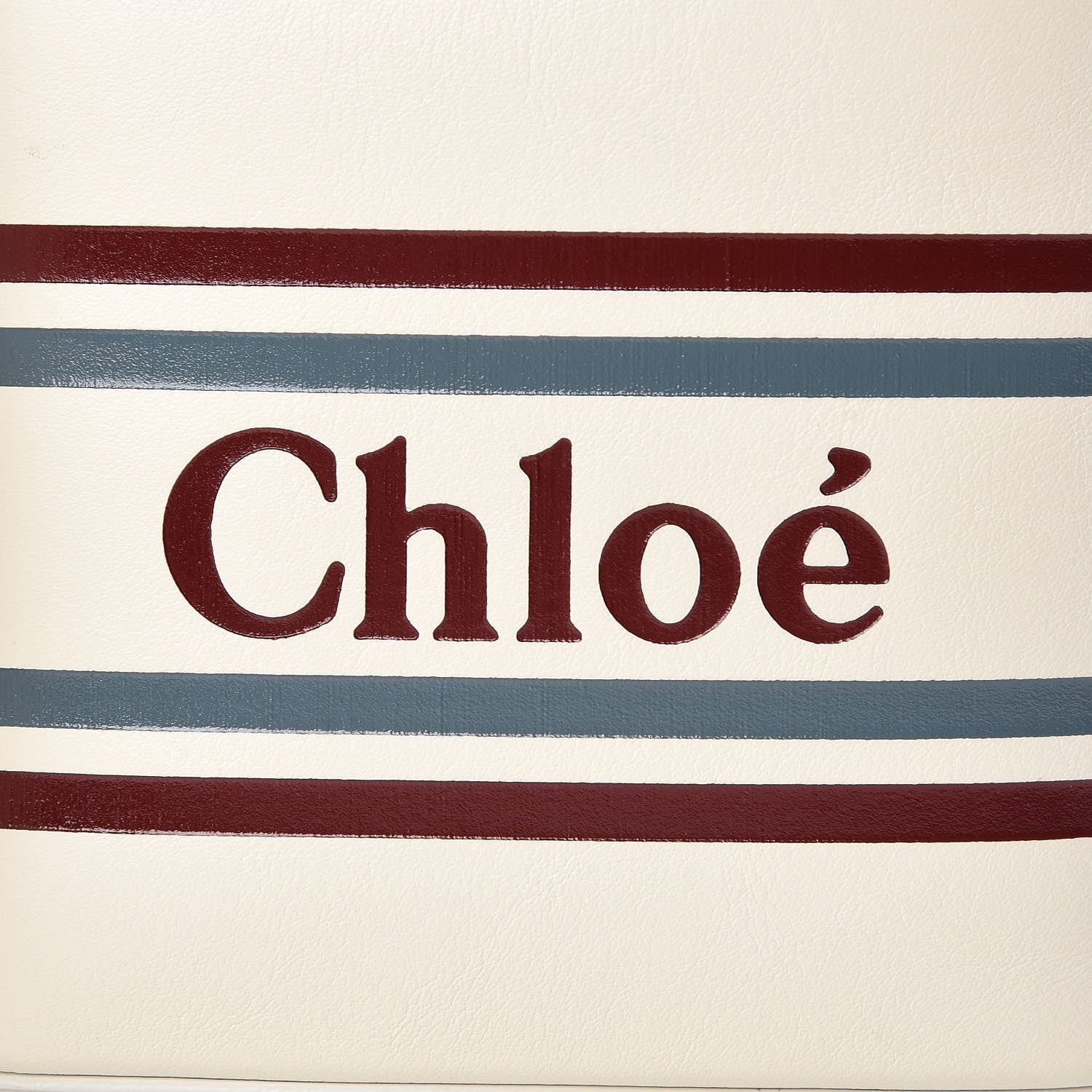 Chloe Calfskin Logo Mini Roy Bucket Bag Natural White 6 of 12