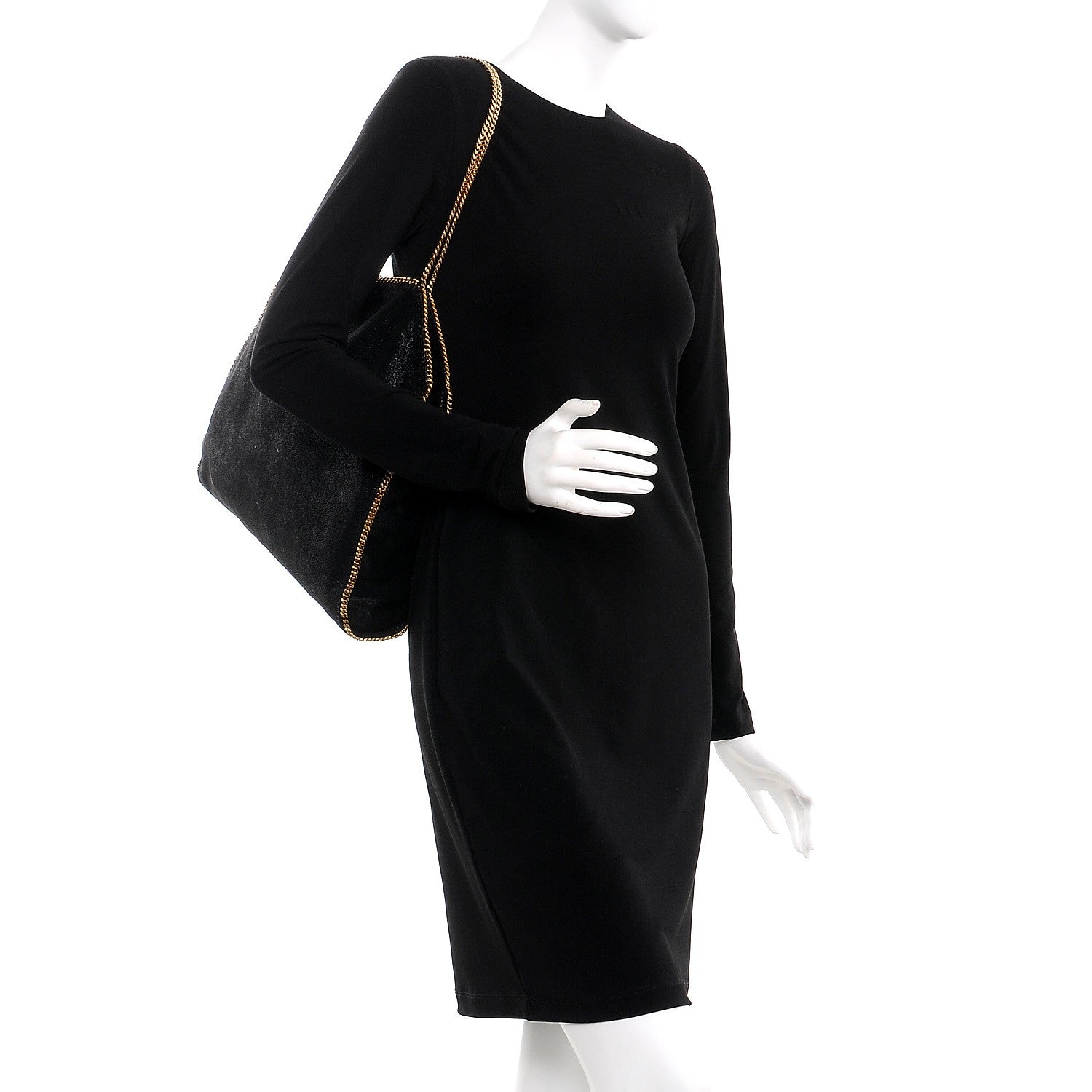 Stella McCartney Shaggy Deer Small Falabella Tote Black 2 of 8