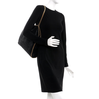 Stella McCartney Shaggy Deer Small Falabella Tote Black 2 of 8