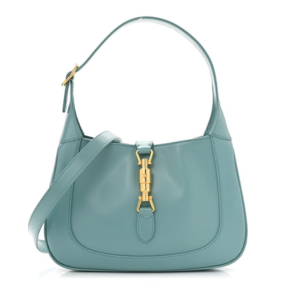 Gucci Boarded Dyana Lux Calfskin Small Jackie 1961 Hobo Dusty Azure 1 of 10