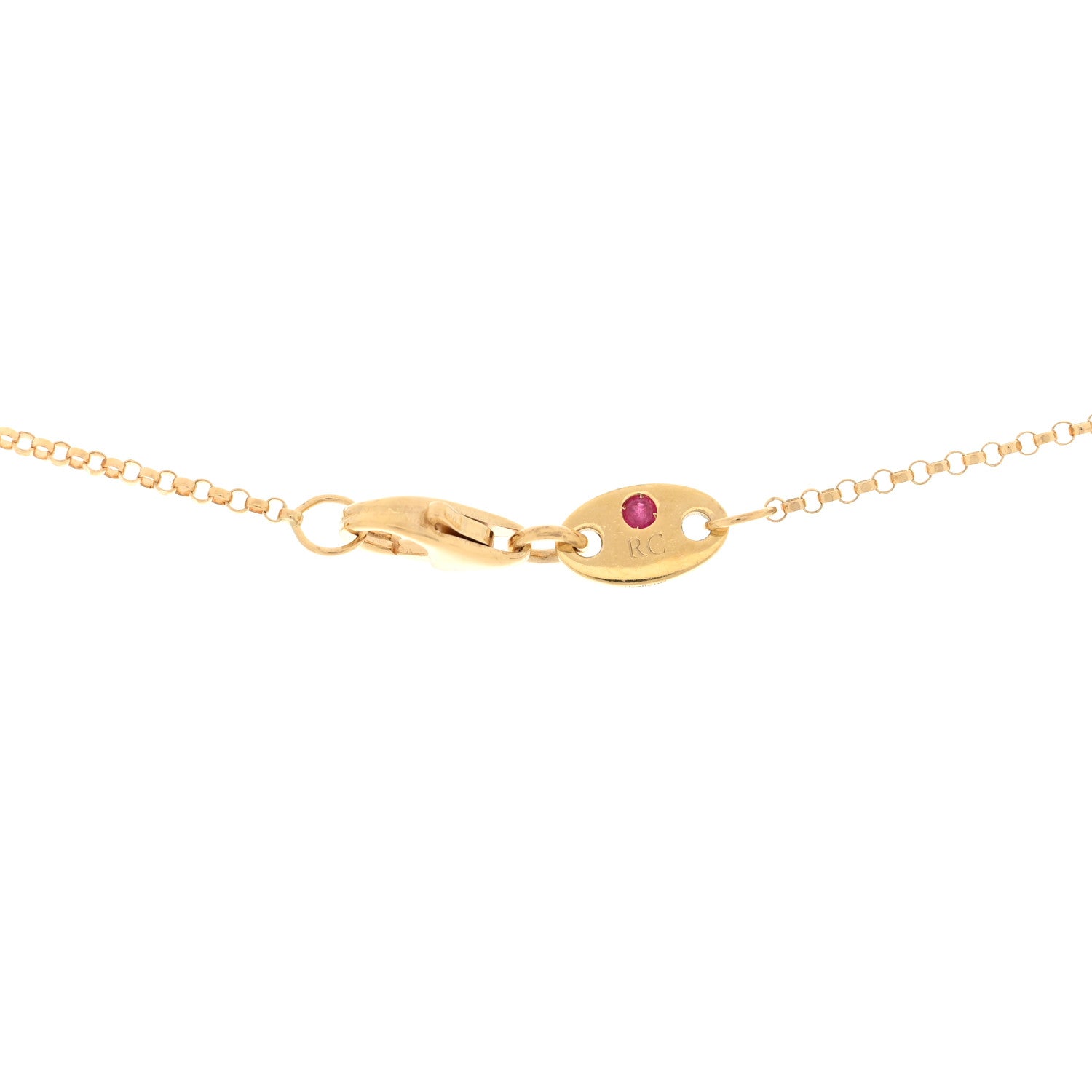 Roberto Coin 18K Yellow Gold Diamond Princess Butterfly Pendant Necklace 4 of 5