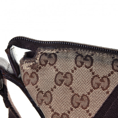 Gucci Monogram Calfskin Perforated Medium Flat Messenger Bag Dark Brown 7 of 9