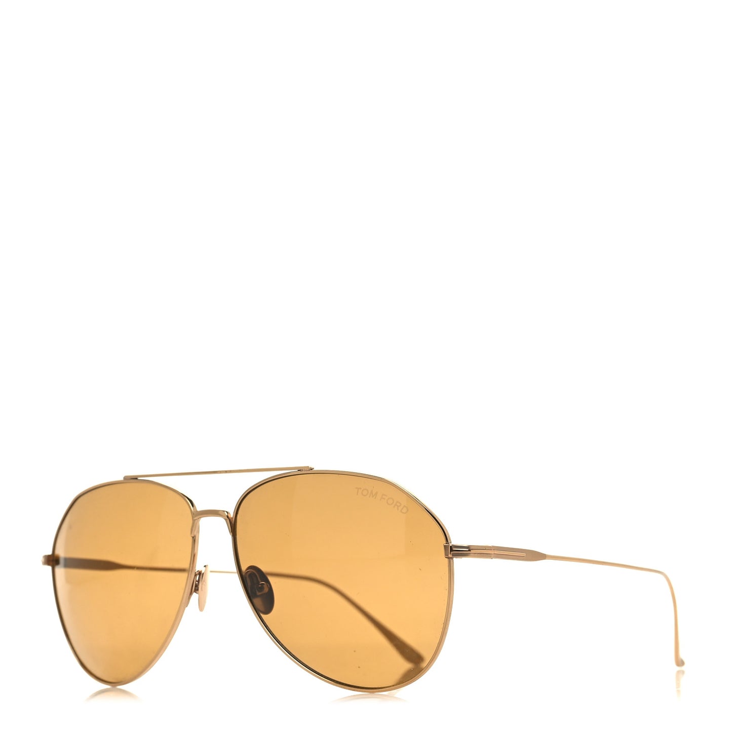 Titanium Cyrus Aviator Sunglasses TF747 Brown