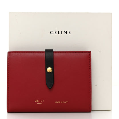 Celine Smooth Calfskin Medium Multifunction Strap Wallet Coquelicot 8 of 8