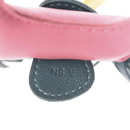 Hermes Milo Lambskin Grigri Rodeo Horse Bag Charm PM Rose Azalee Malachite Lime 5 of 5