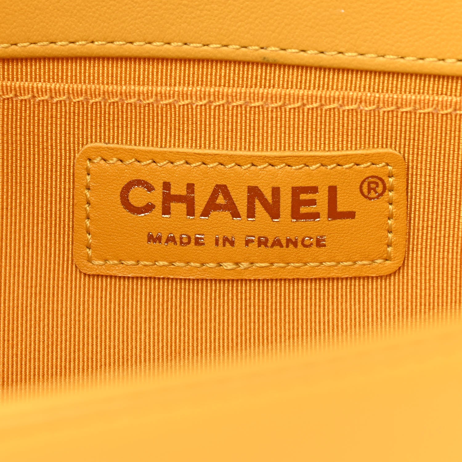 Chanel Calfskin Quilted Medium Boy Flap Yellow 9 of 13