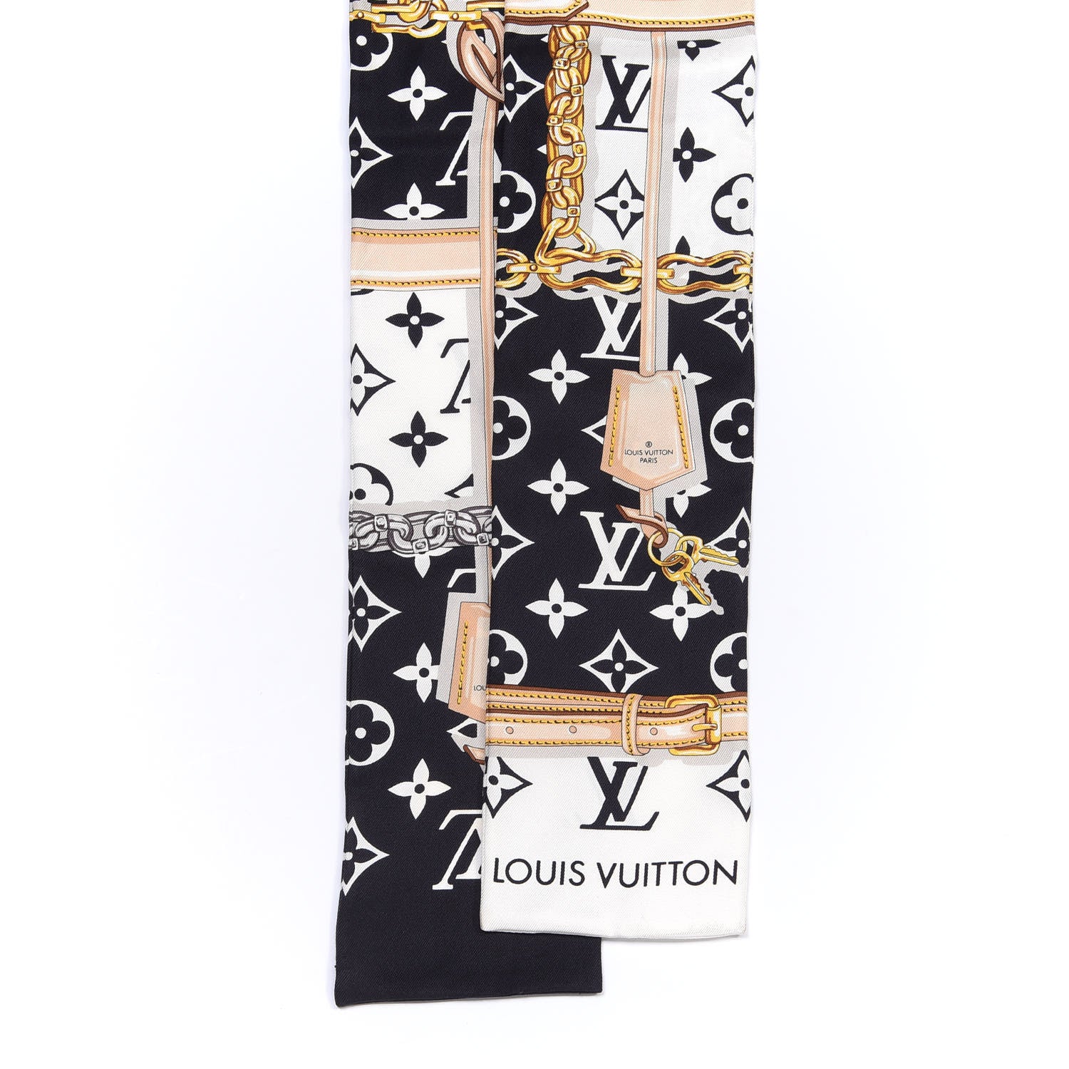 Louis Vuitton Silk Monogram Confidential Bandeau Black 2 of 3