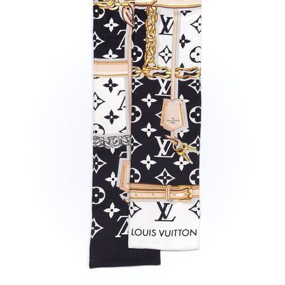 Louis Vuitton Silk Monogram Confidential Bandeau Black 2 of 3