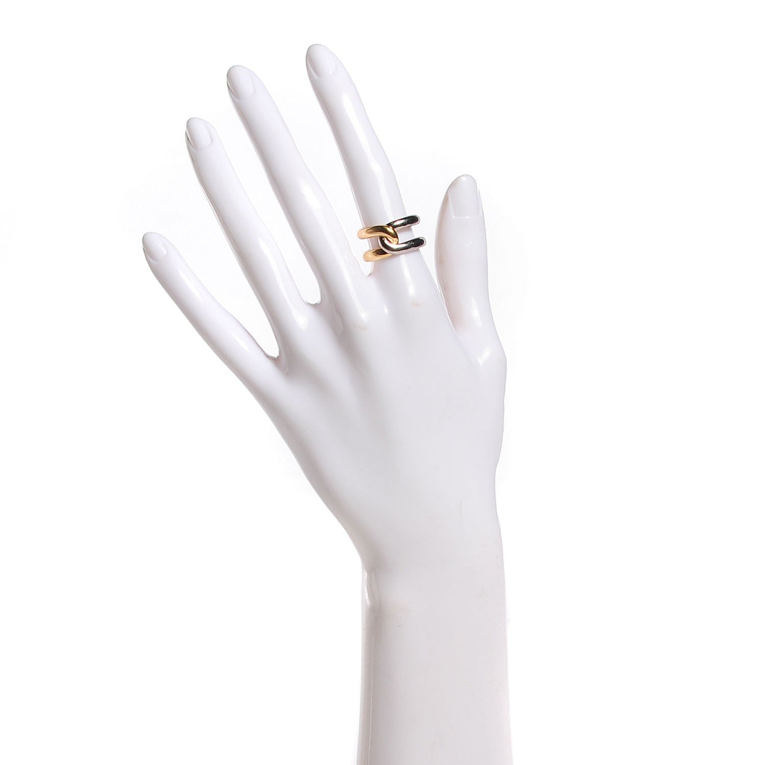 Cartier 18K Yellow White Gold White Gold Toi et Moi Ring 52 6 2 of 10