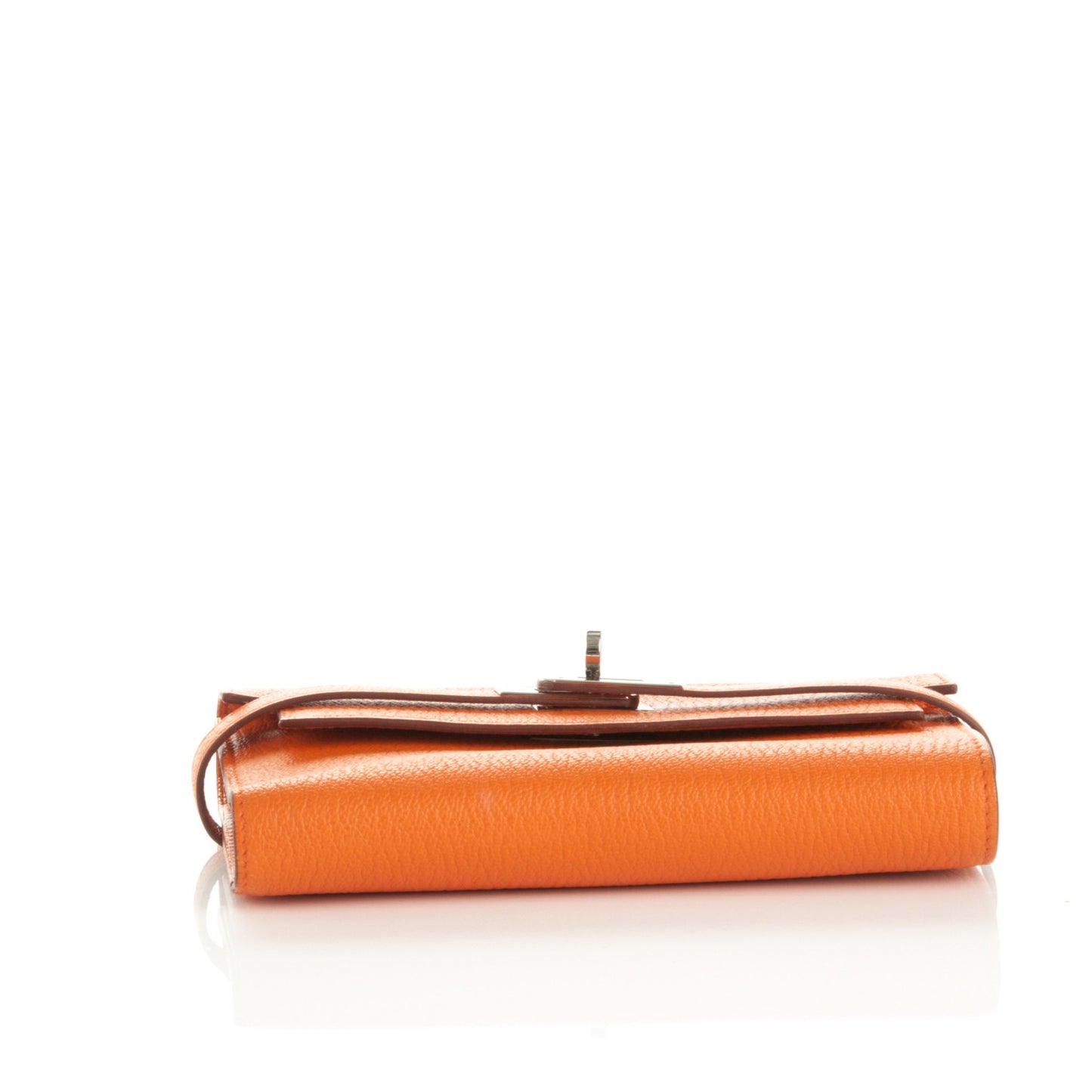 Chevre Mysore Medium Kelly Wallet Orange