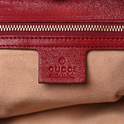 Gucci Sakai Be Green Calfskin Horsebit 1955 Cinch Top Messenger Bag New Cherry Red 6 of 11
