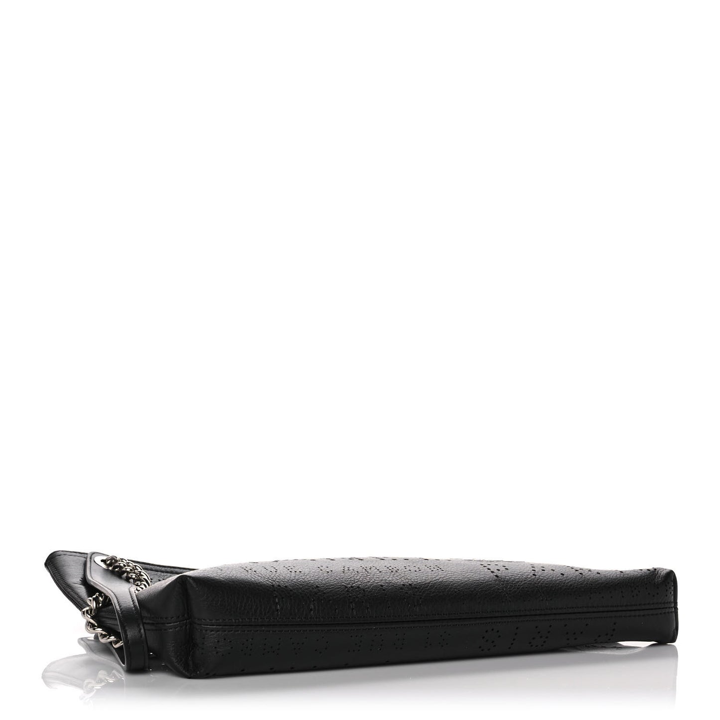 Calfskin Eyelets Clutch Black
