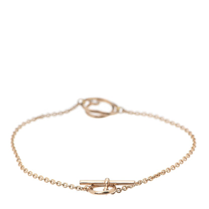 Hermes 18K Rose Gold Diamond TPM Vertige Coeur Bracelet ST 3 of 6