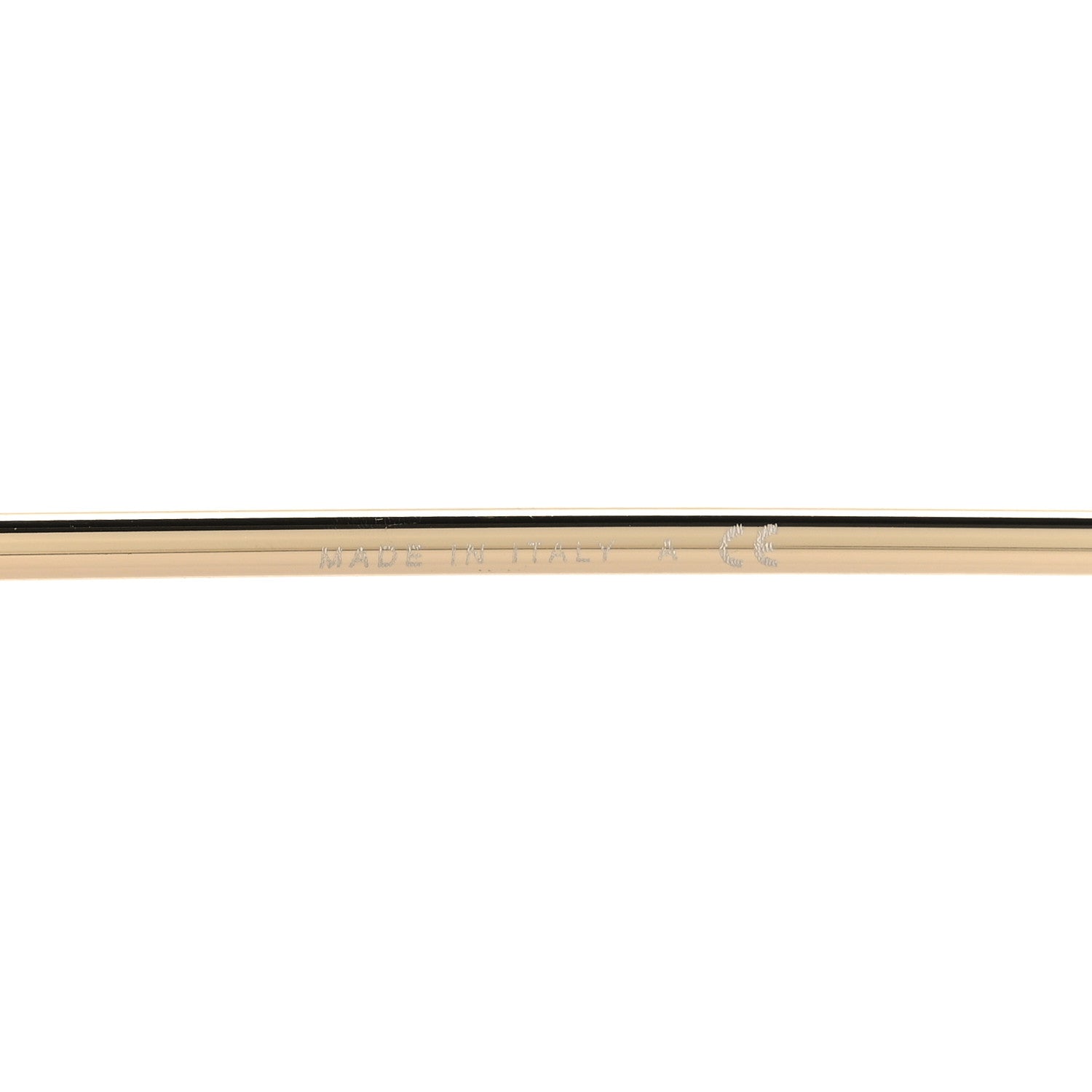 Chanel Titanium Polarized Rimless Square Sunglasses 4221 Gold Beige 6 of 7