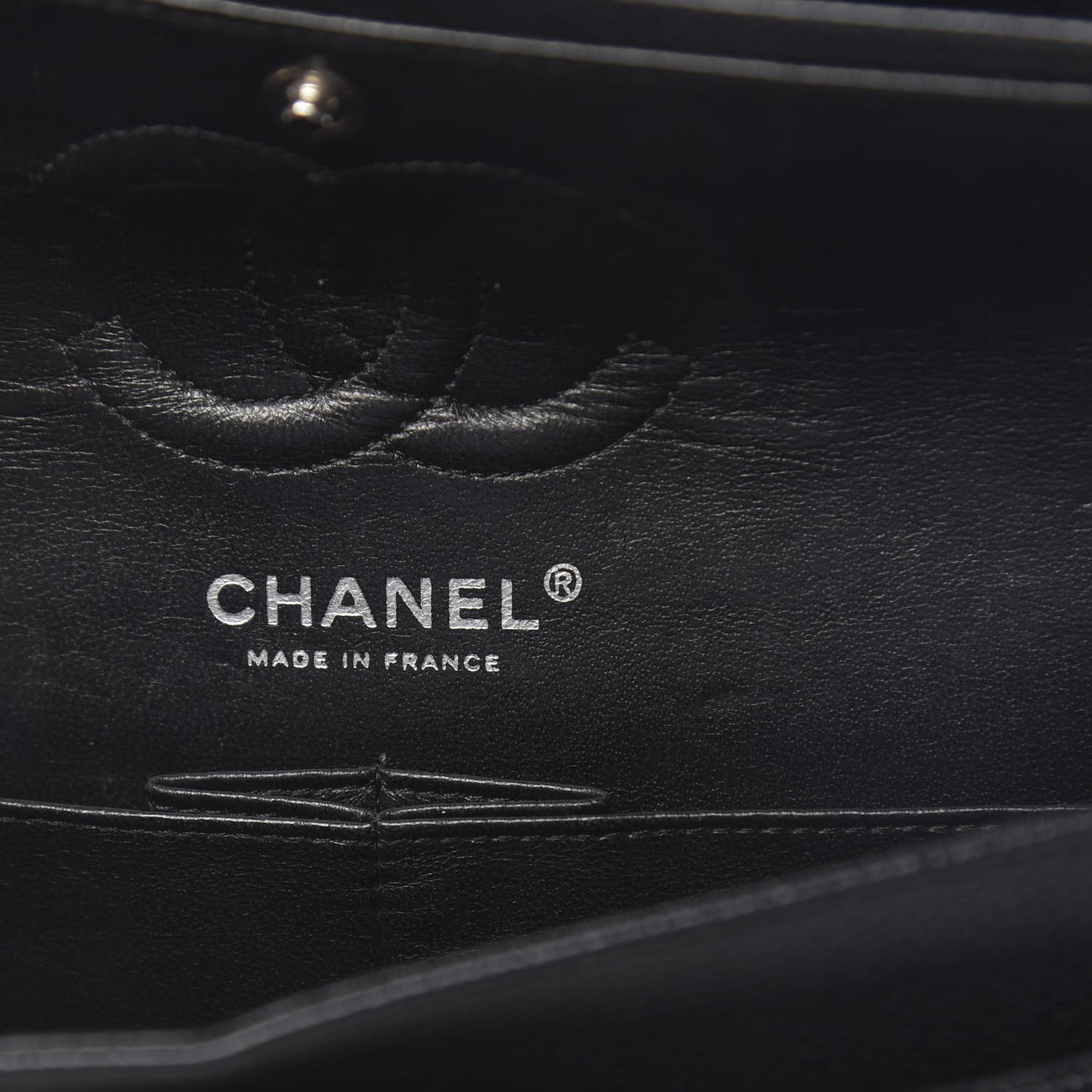 Caviar Quilted Small Double Flap Black