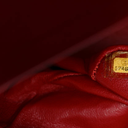 Chanel Lambskin Quilted Medium Double Flap Red 7 of 10