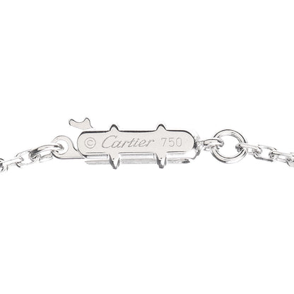 Cartier 18K White Gold Diamond Large Hearts and Symbols Pendant Necklace 4 of 6