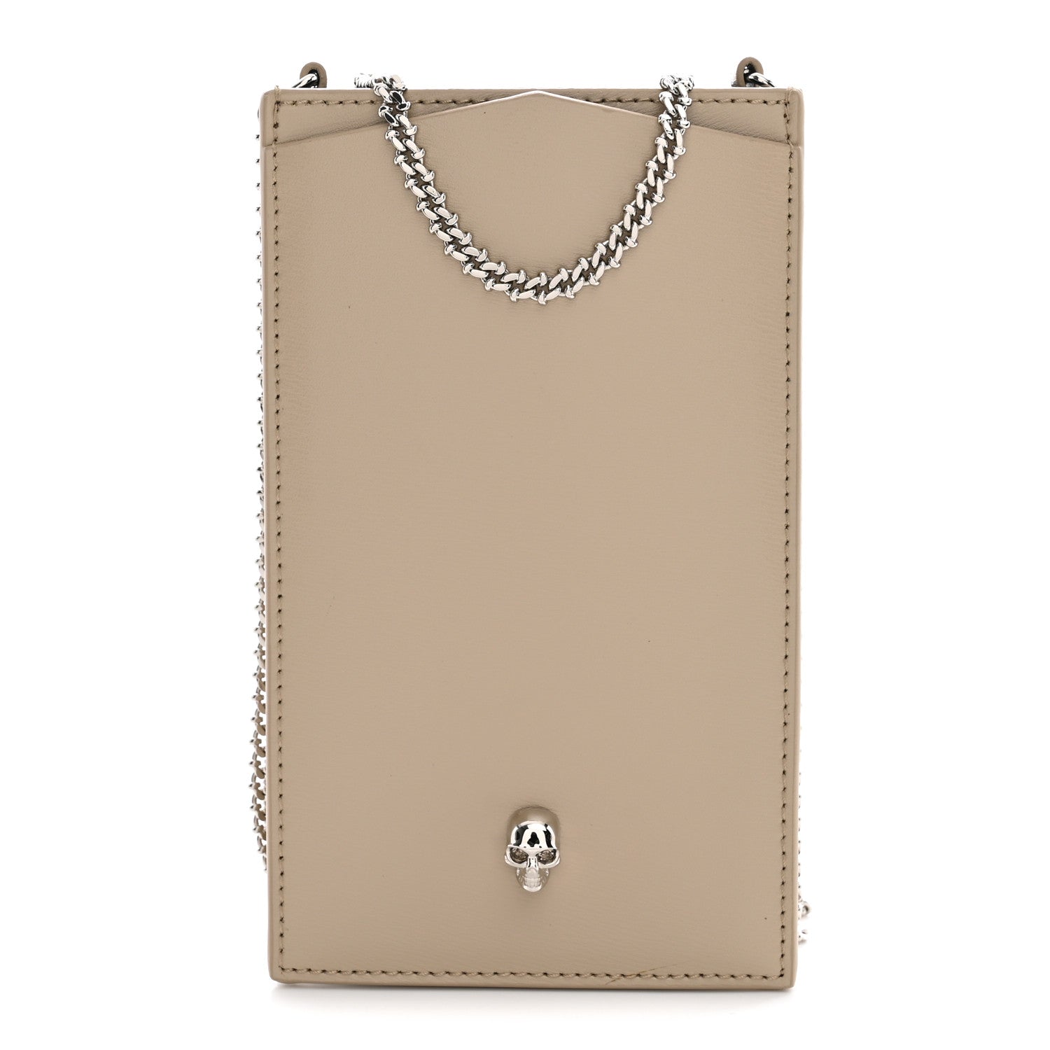 Alexander McQueen Calfskin Chain Phone Case Beige 1 of 9