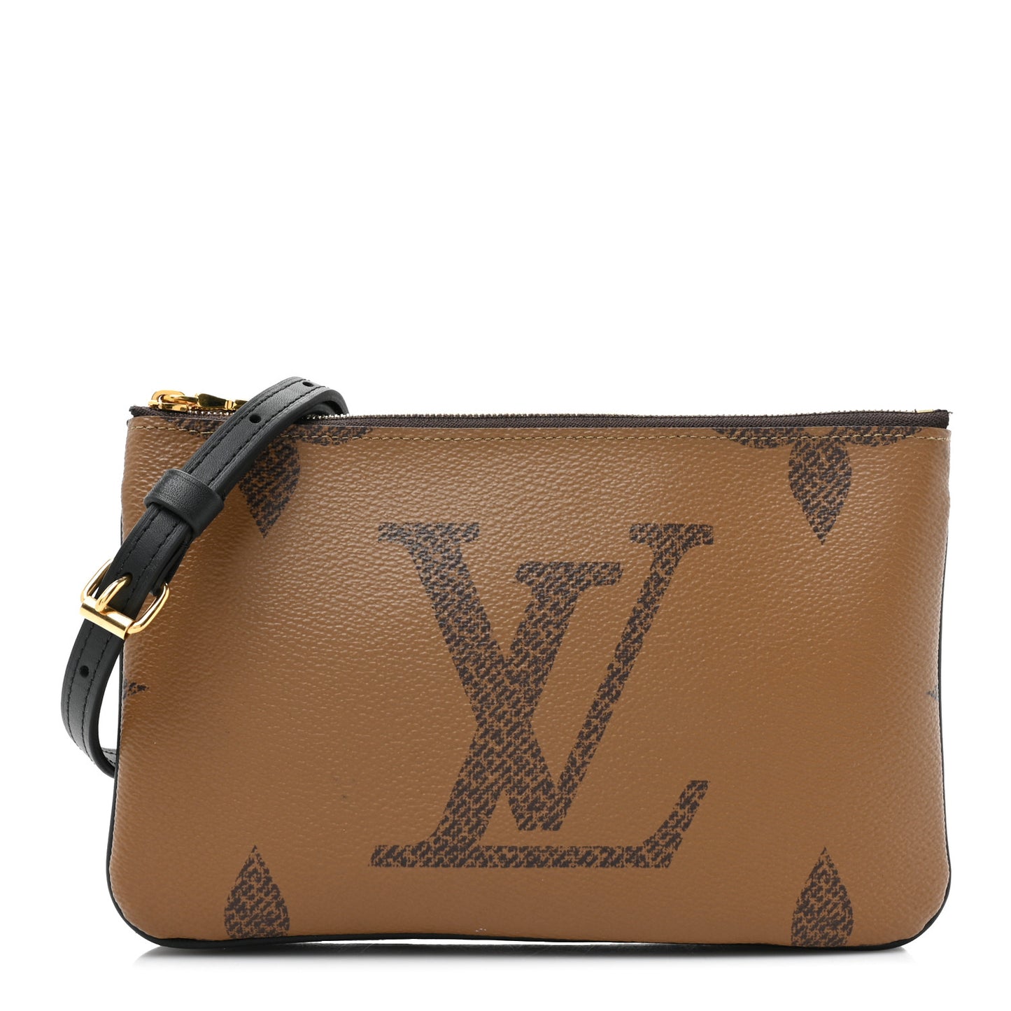 Reverse Monogram Giant Double Zip Pochette