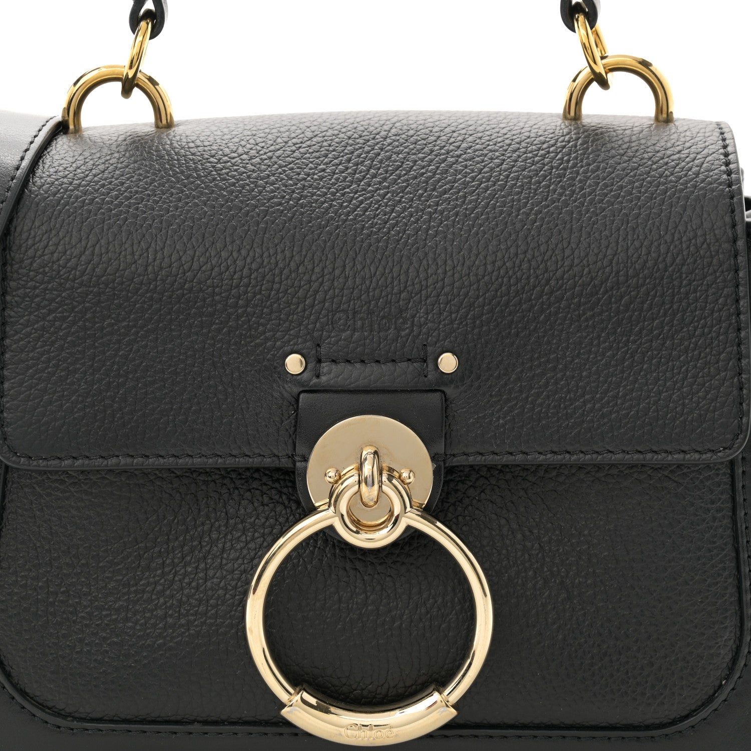 Chloe Calfskin Mini Tess Day Bag Black 9 of 13
