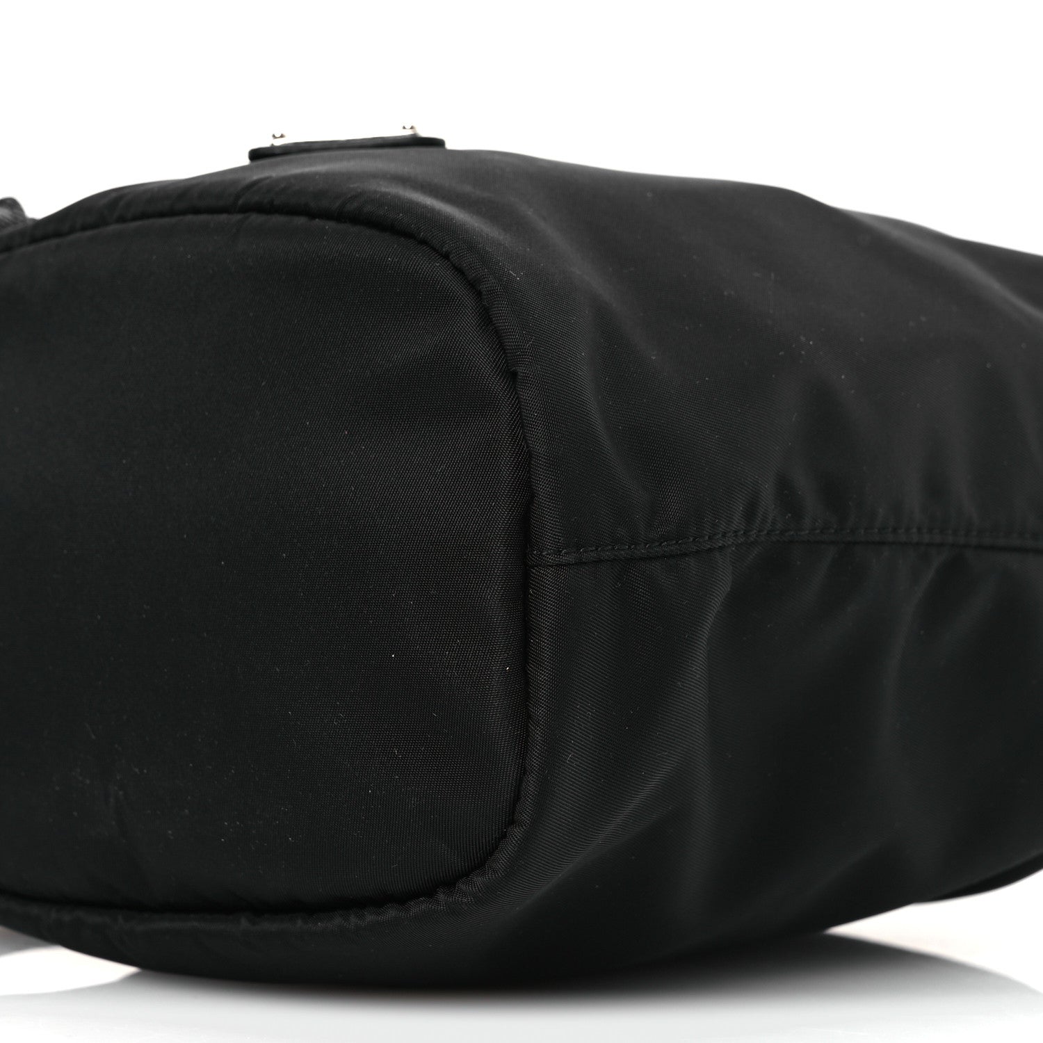 Prada Re-Nylon Vela Drawstring Wristlet Pouch Black 11 of 11