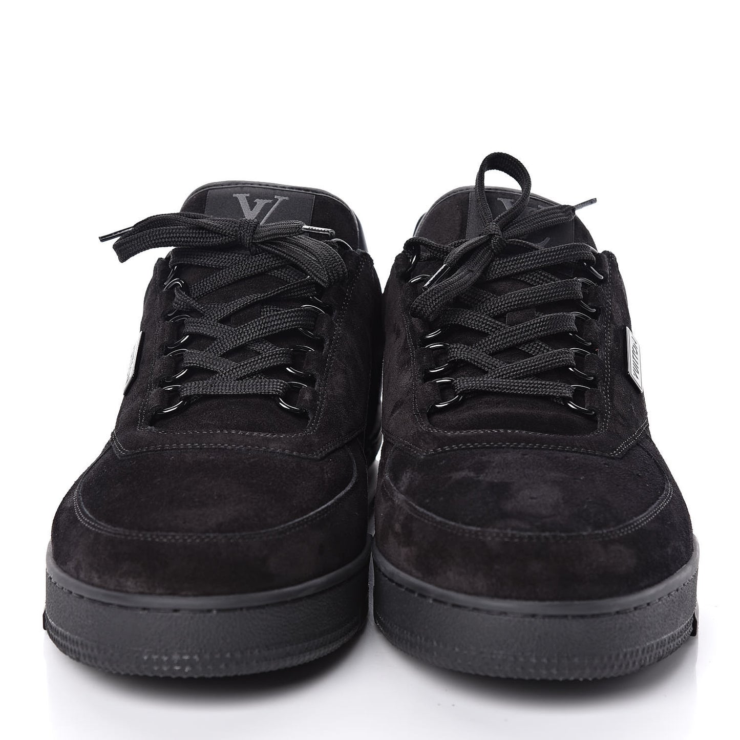 Suede Uniform Sneakers 10.5 Black