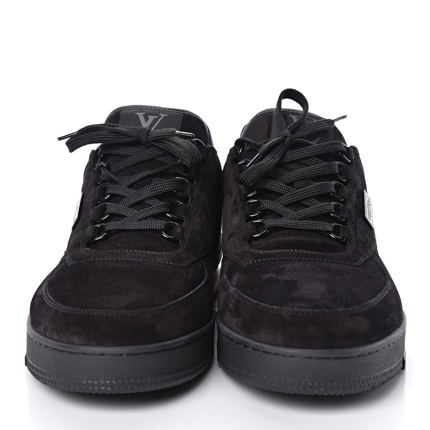 Louis Vuitton Suede Uniform Sneakers 10.5 Black 2 of 7