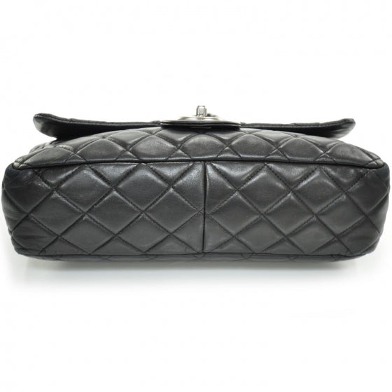 Chanel Lambskin Quilted Jumbo Flap Black SHW 4 of 12