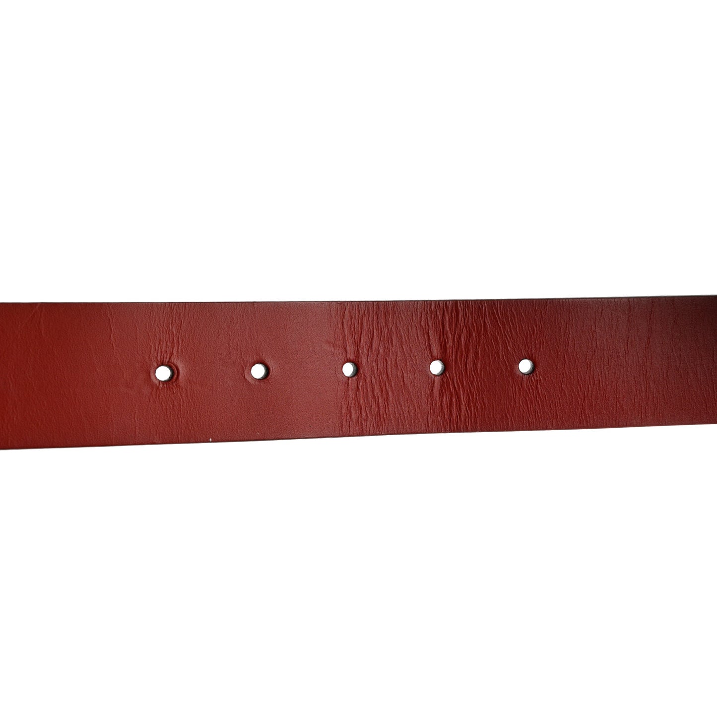 Selleria Calfskin Nickel Interlocking G 37mm Belt 90 36 Rosso