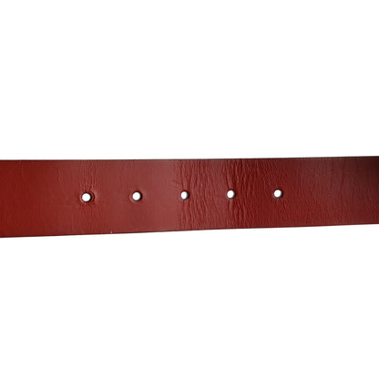 Gucci Selleria Calfskin Nickel Interlocking G 37mm Belt 90 36 Rosso 3 of 5