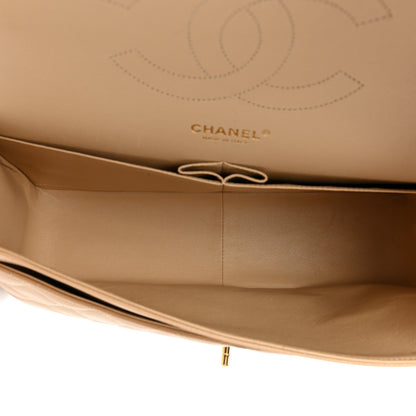 Chanel Caviar Quilted Jumbo Double Flap Beige 5 of 14