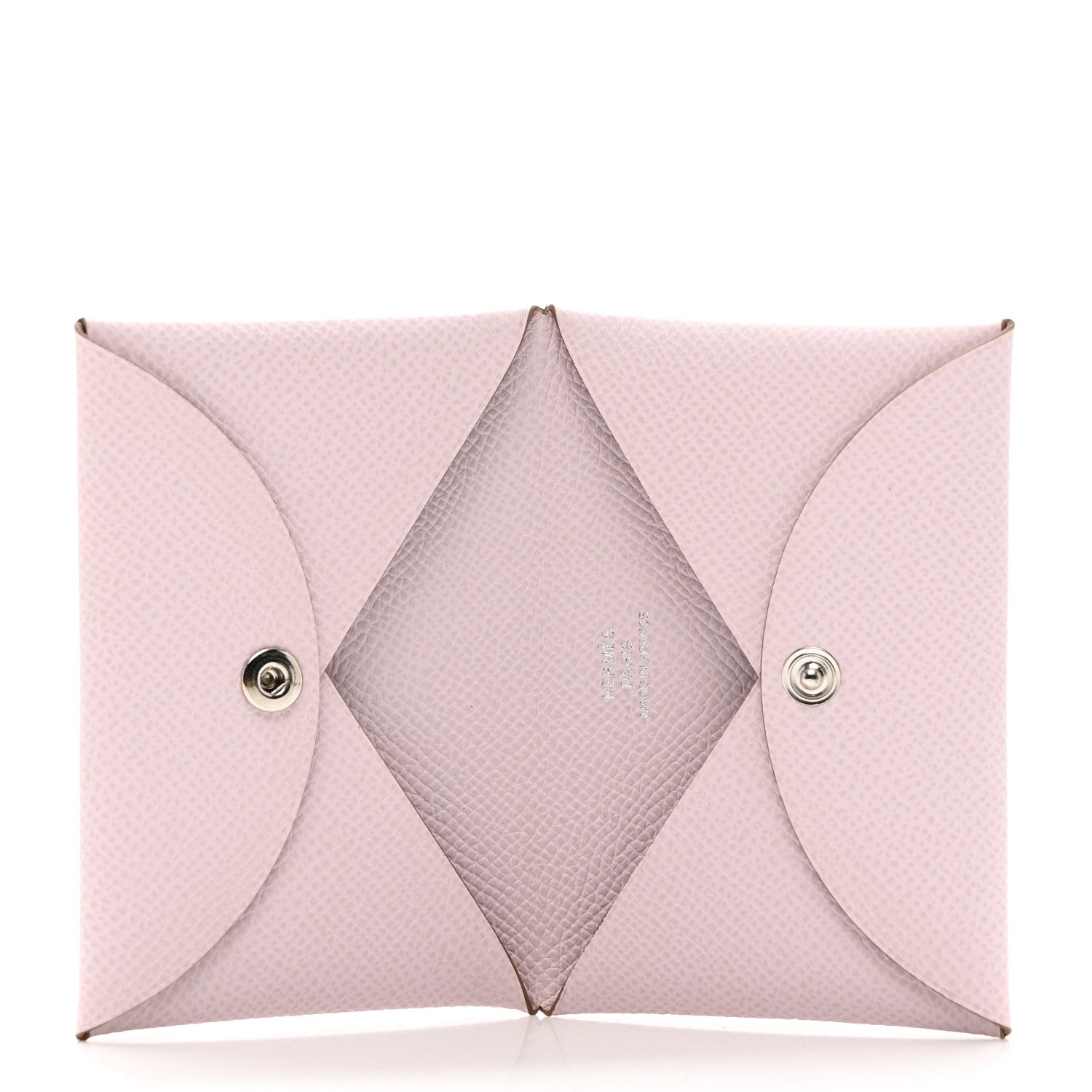 Hermes Epsom Calvi Card Case Mauve Pale 5 of 7