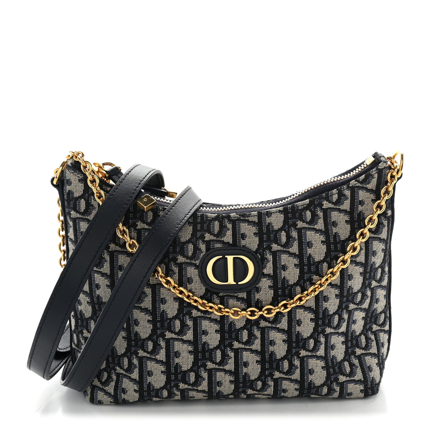 Oblique 30 Montaigne Diorling Mini Bag With Chain Blue