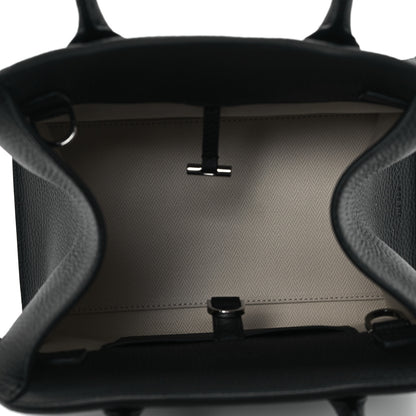 The Row Grained Calfskin Soft Margaux 10 Bag Black 5 of 9