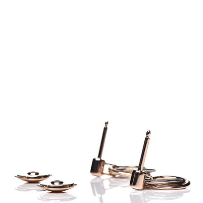 Cartier 18K Pink Yellow White Gold Diamond Trinity Drop Earrings 3 of 5