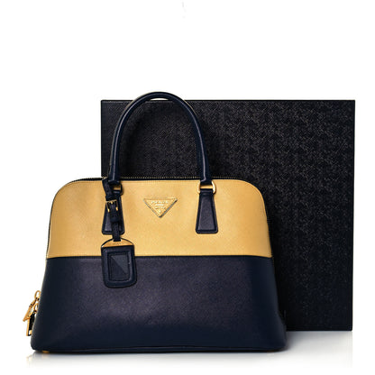 Prada Saffiano Lux Small Promenade Tote Baltico Gine 13 of 13