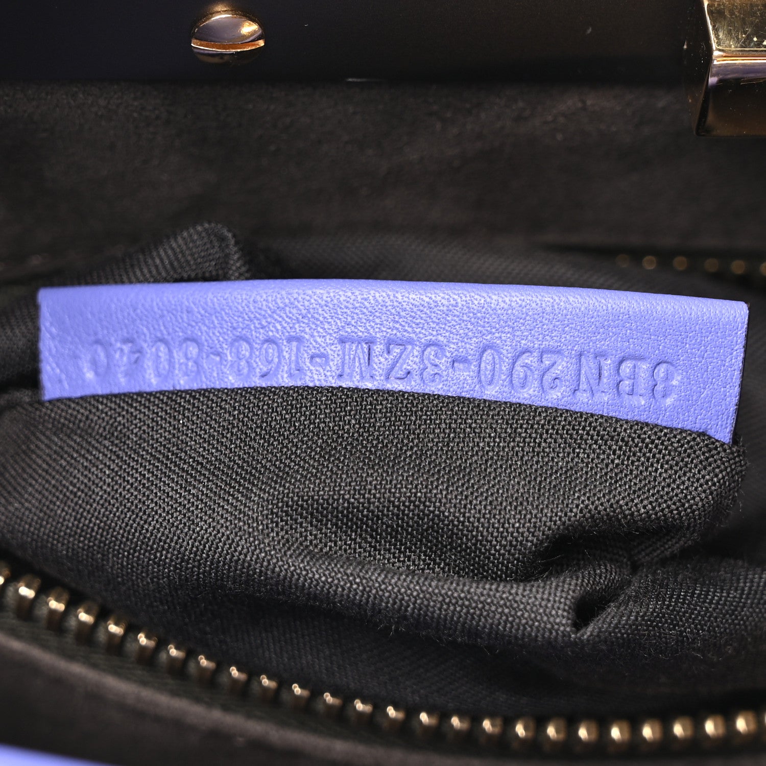Fendi Vitello Seta Medium Peekaboo Iconic Satchel Viola Cassis