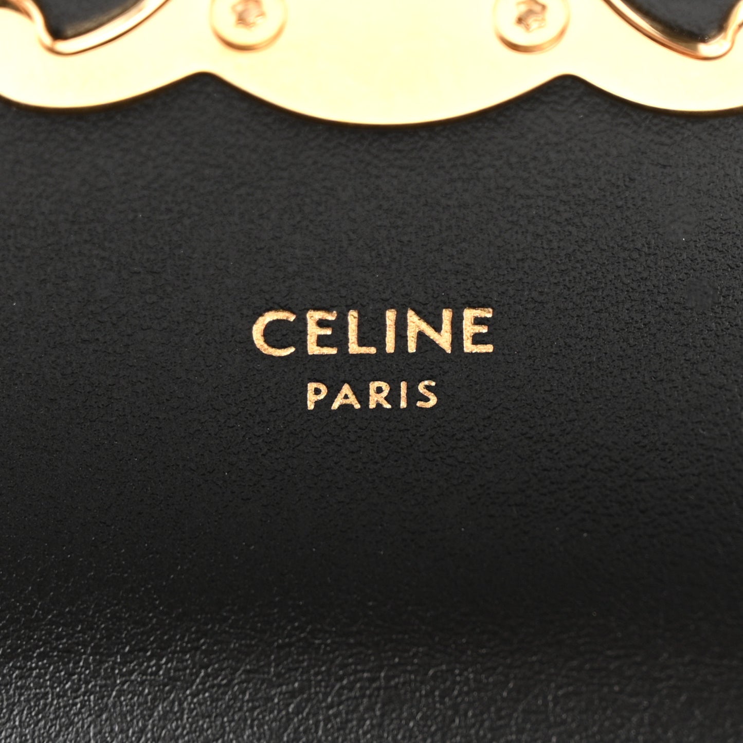 Shiny Calfskin Mini Triomphe Black